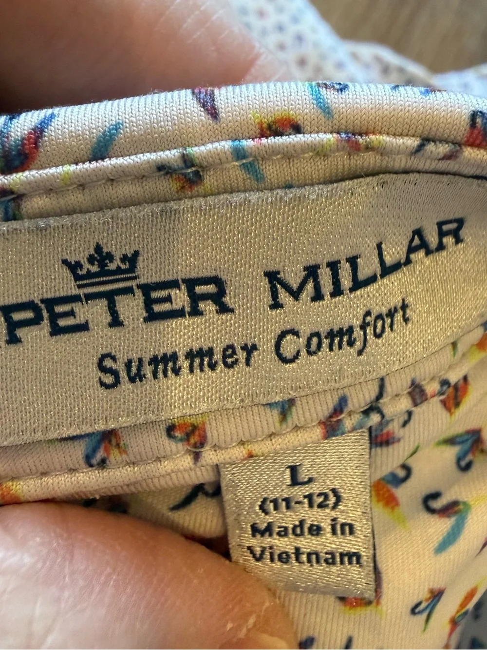 Peter Millar Summer Comfort Polo Boys Youth Size L 11-12 Golf Active Preppy - Picture 6 of 10